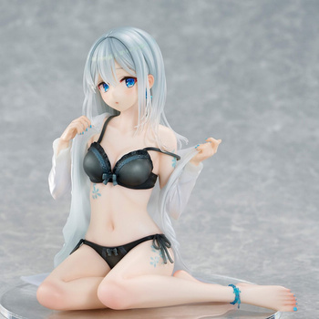 [PRZEDSPRZEDAŻ] Original Character PVC Statue 1/7 Silver-Haired Girl Sky Blue Morning Special Outfit Ver. by Fuumi Illustration 16 cm