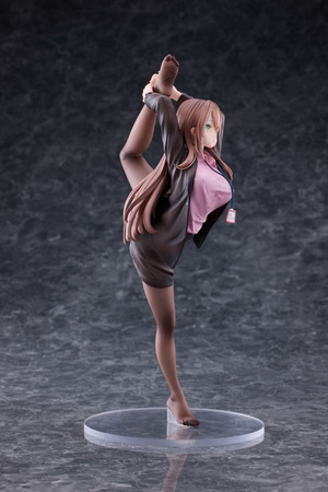 Original Character PVC Statue 1/4 OL-chan Who Doesn't Want to Go to Work Pink Ver. Deluxe Edition 26 cm