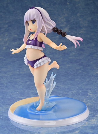 [PRZEDSPRZEDAŻ] Miss Kobayashi's Dragon Maid PVC Statue 1/6 Kanna Kamui: Excited to Wear a Swimsuit at Home Ver. (Purple) 20 cm