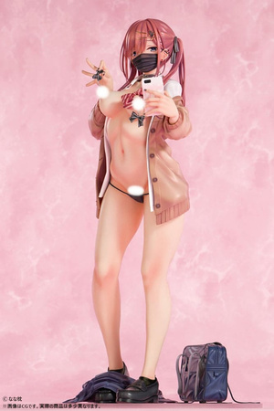 [PRZEDSPRZEDAŻ] Original Character Statue 1/5 Red-Haired Gyaru-Chan Mask Ver. Illustration by Nanamakura 29 cm