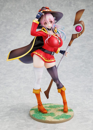 [PRZEDSPRZEDAŻ] Super Sonico x Konosuba PVC Statue 1/7 Super Sonico Megumin collaboration Ver. 25 cm
